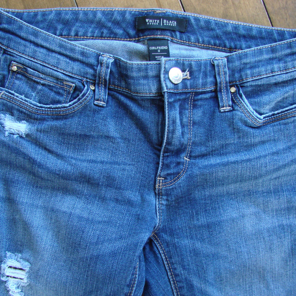 White House Black Market Girlfriend Denim Jeans 0 - Picture 2 of 8